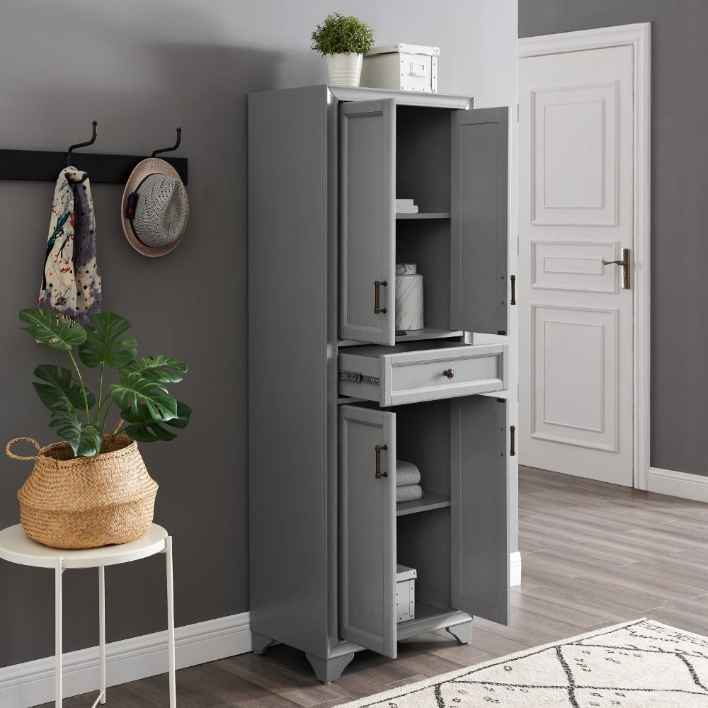 Crosley Furniture - Tara Pantry Distressed Gray - CF3111-GY veiw 9