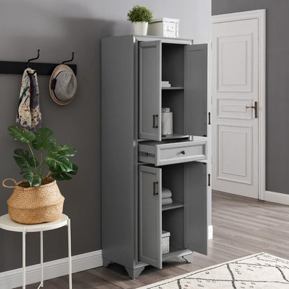 Crosley Furniture - Tara Pantry Distressed Gray - CF3111-GY veiw 9