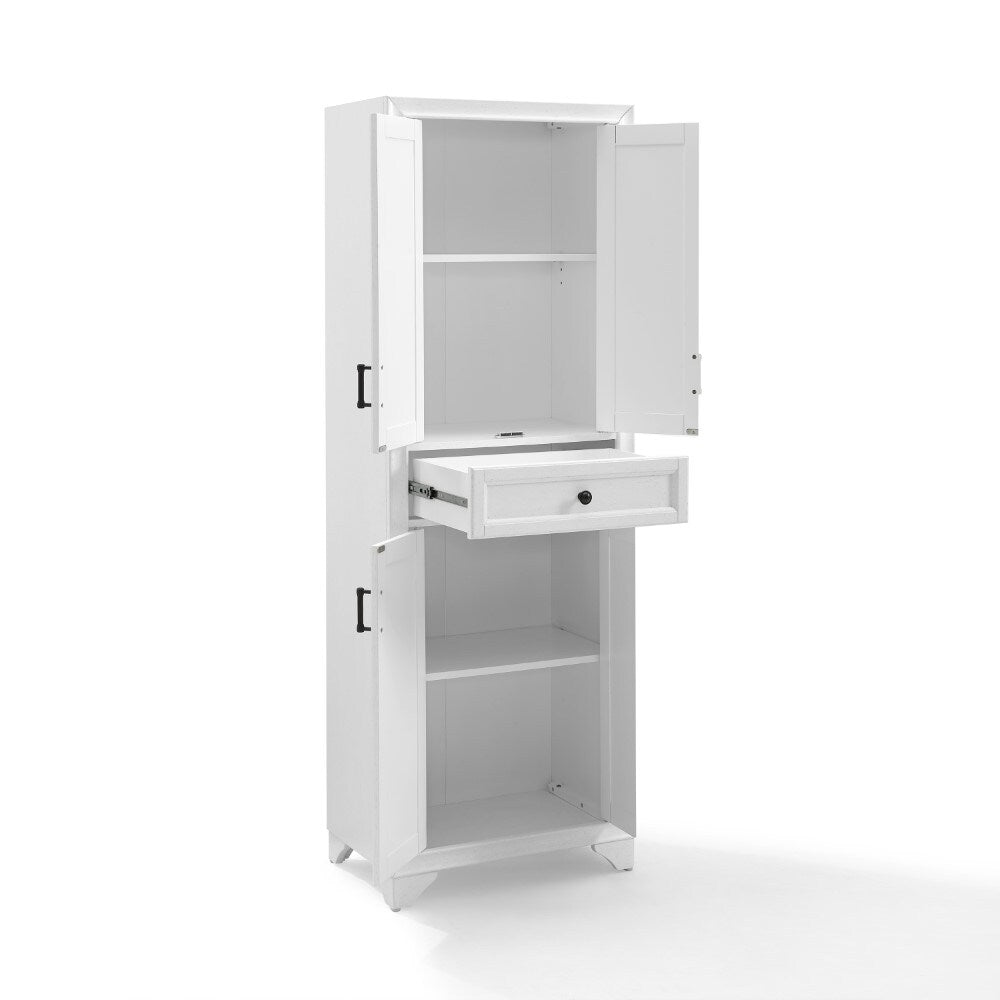 Crosley Furniture - Tara Pantry Distressed White - CF3111-WH veiw 3