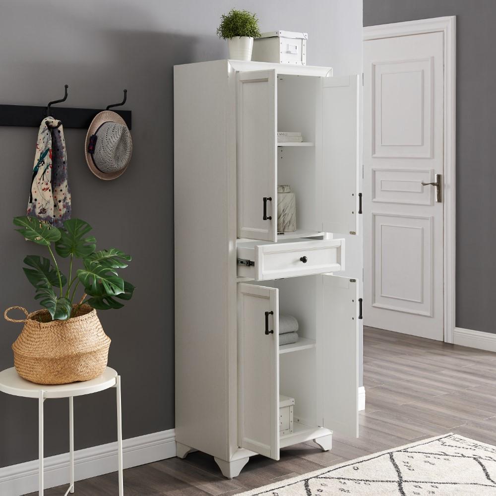 Crosley Furniture - Tara Pantry Distressed White - CF3111-WH veiw 9