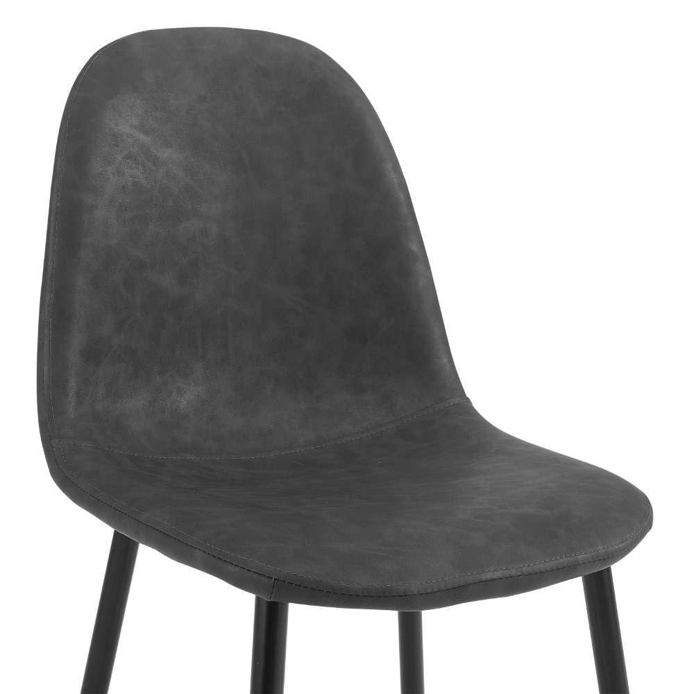 Crosley Furniture - Weston 2Pc Counter Stool Set Distressed Black/Matte Black (Set of 2) - CF501625-BK veiw 5