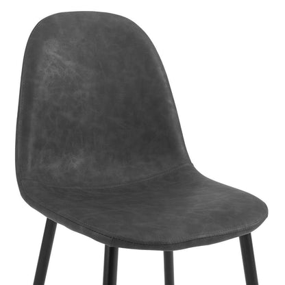 Crosley Furniture - Weston 2Pc Counter Stool Set Distressed Black/Matte Black (Set of 2) - CF501625-BK veiw 5