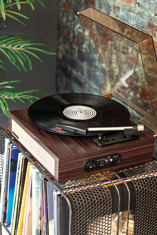 Crosley Radio - Scout Record Player In Walnut - CR6042A-WA veiw 2