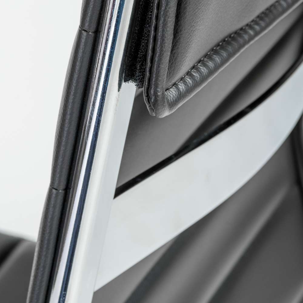 Euro Style - Axel Low Back Office Chair w/o Armrests in Black with Aluminum Base - 10608-BLK veiw 8