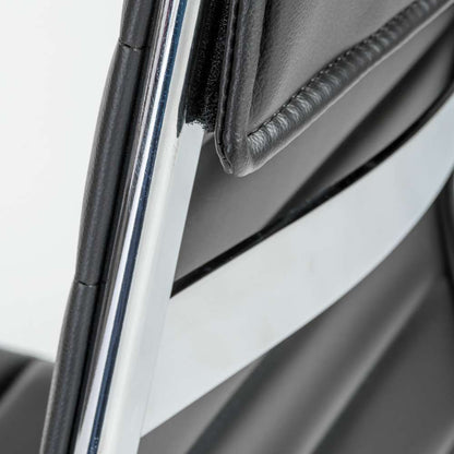Euro Style - Axel Low Back Office Chair w/o Armrests in Black with Aluminum Base - 10608-BLK veiw 8