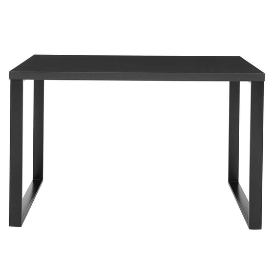 Euro Style - Dillon 48in Desk in Matte Anthracite with Matte Black Steel Base - 90481-ANT veiw 1