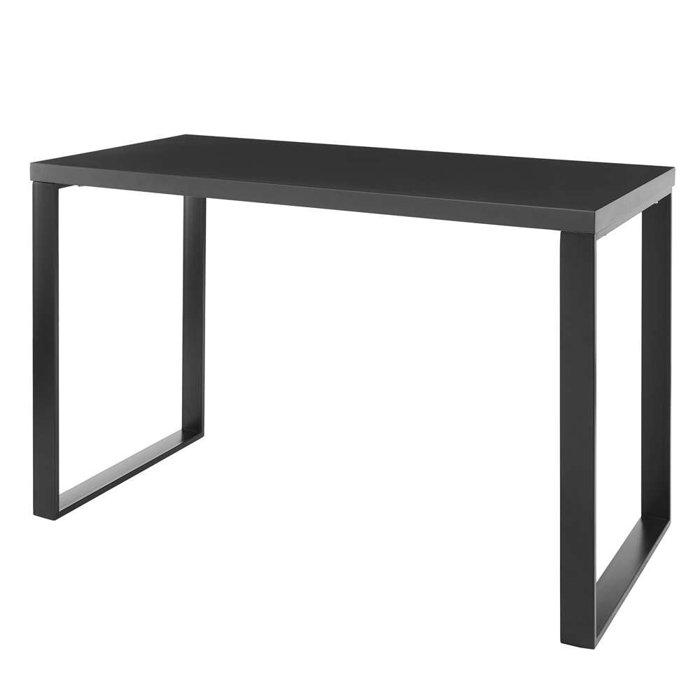 Euro Style - Dillon 48in Desk in Matte Anthracite with Matte Black Steel Base - 90481-ANT veiw 2