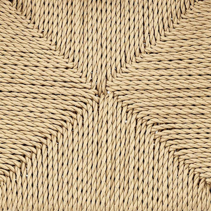 Euro Style - Evelina Outdoor Bar Stool in Heat Treated Ash Frame in Golden Ash Color and Natural Rattan Seat - 39204-GLDASH veiw 7