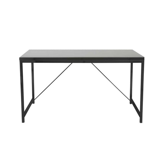 Euro Style - Gilbert Desk in Black with Black Frame - 23533-BLK_CLOSEOUT veiw 1