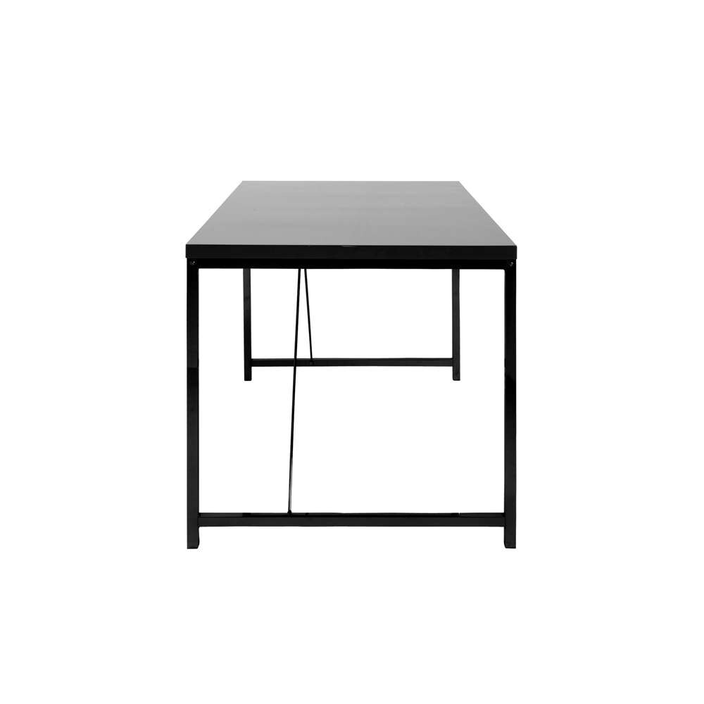 Euro Style - Gilbert Desk in Black with Black Frame - 23533-BLK_CLOSEOUT veiw 3