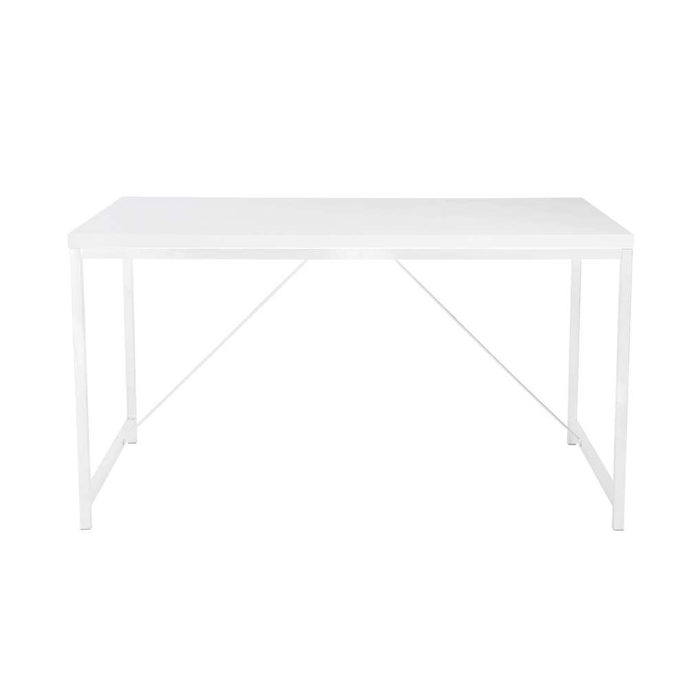 Euro Style - Gilbert Desk in White with White Frame - 23533-WHT_CLOSEOUT veiw 1