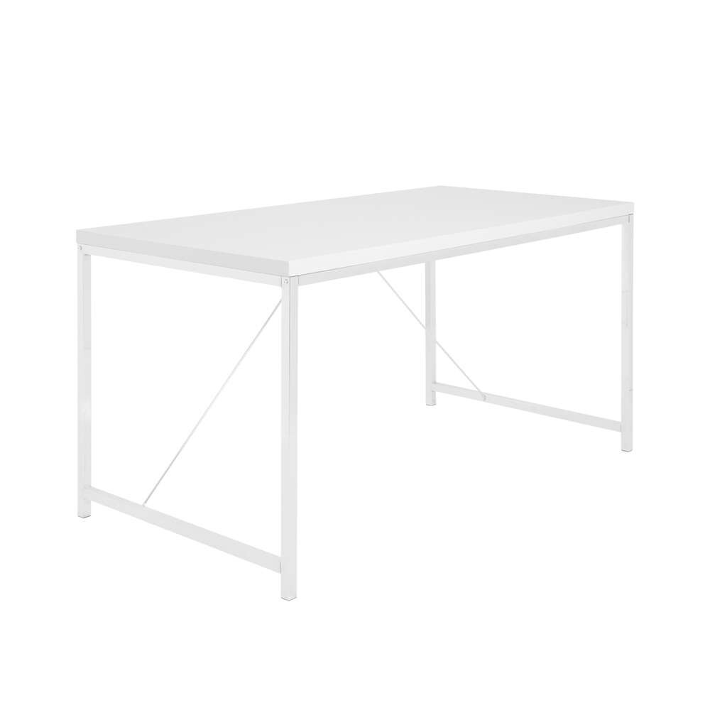 Euro Style - Gilbert Desk in White with White Frame - 23533-WHT_CLOSEOUT veiw 2
