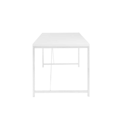Euro Style - Gilbert Desk in White with White Frame - 23533-WHT_CLOSEOUT veiw 3