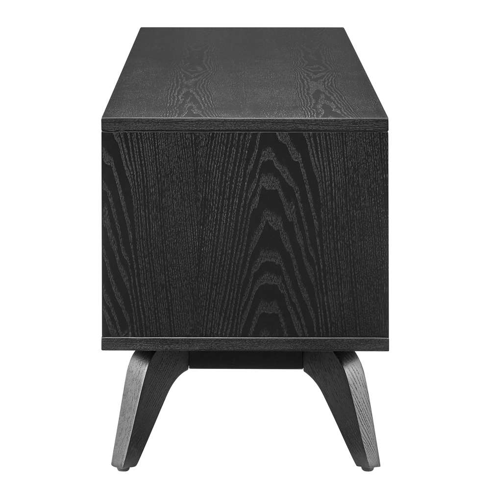 Euro Style - Lawrence 63in Media Stand in Black Stained Ash - 38930-BLK veiw 5