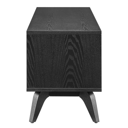 Euro Style - Lawrence 63in Media Stand in Black Stained Ash - 38930-BLK veiw 5