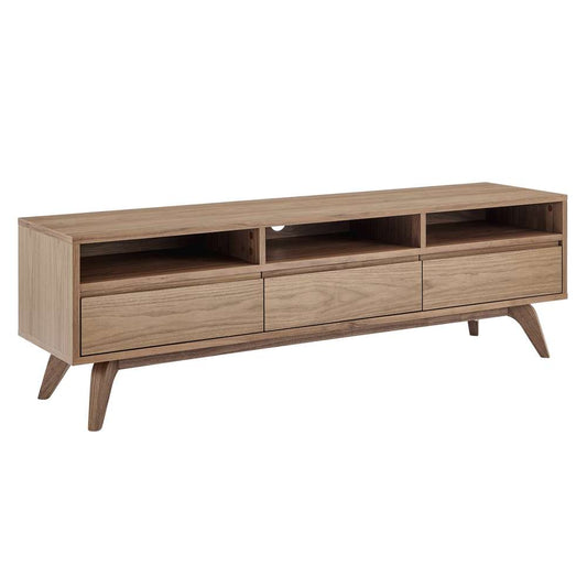 Euro Style - Lawrence 63in Media Stand in American Walnut - 38930-WAL veiw 2