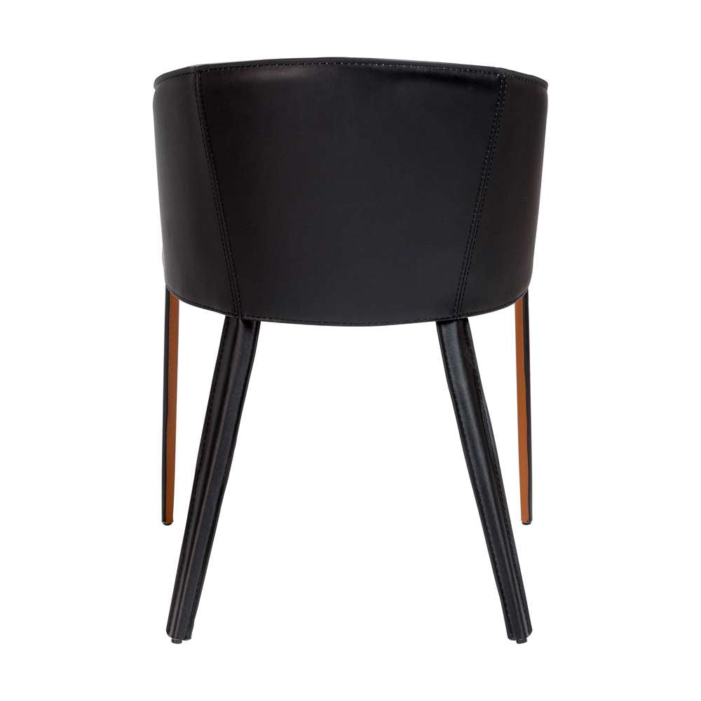 Euro Style - Pallas Armchair In Cognac and Black - 38884COG veiw 5