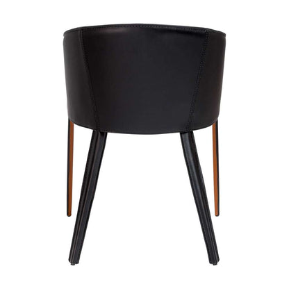 Euro Style - Pallas Armchair In Cognac and Black - 38884COG veiw 5