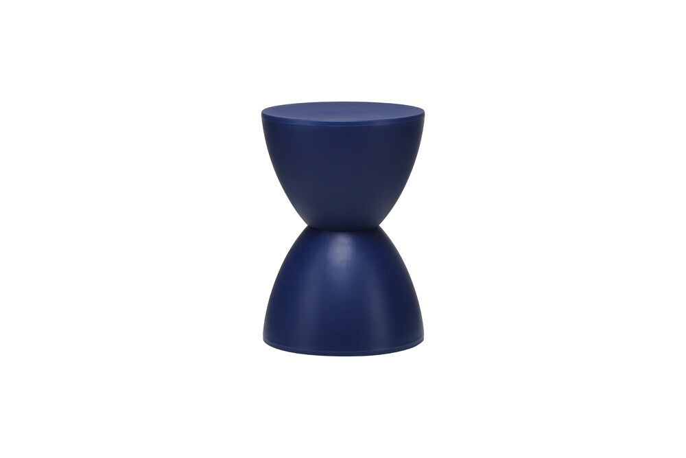 Euro Style - Sallie 16.5inH Plastic Indoor/Outdoor Stool, Blue - 90101BLU veiw 1