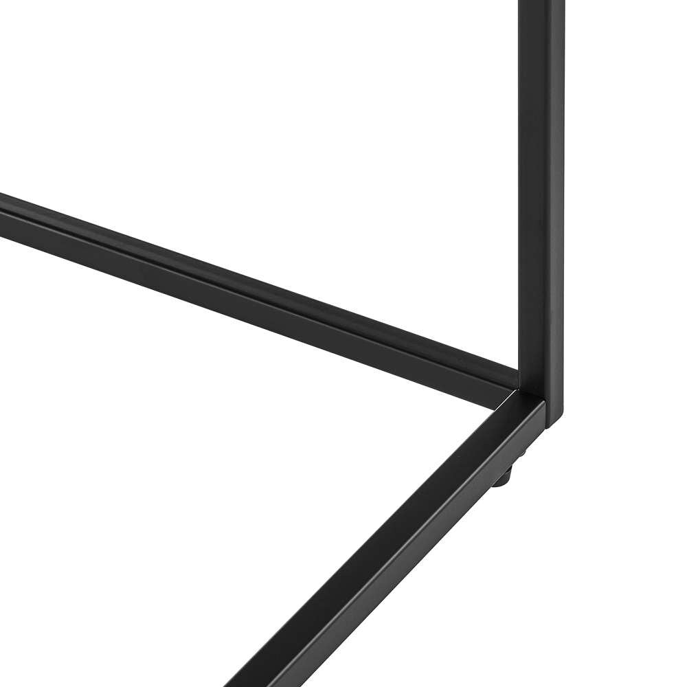 Euro Style - Teresa Side Table in High Gloss Black with Matte Black Base - 09901BLK veiw 4