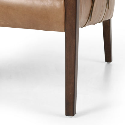 Four Hands - Bauer Leather Chair - Warm Taupe Dakota - 105572-007 veiw 3