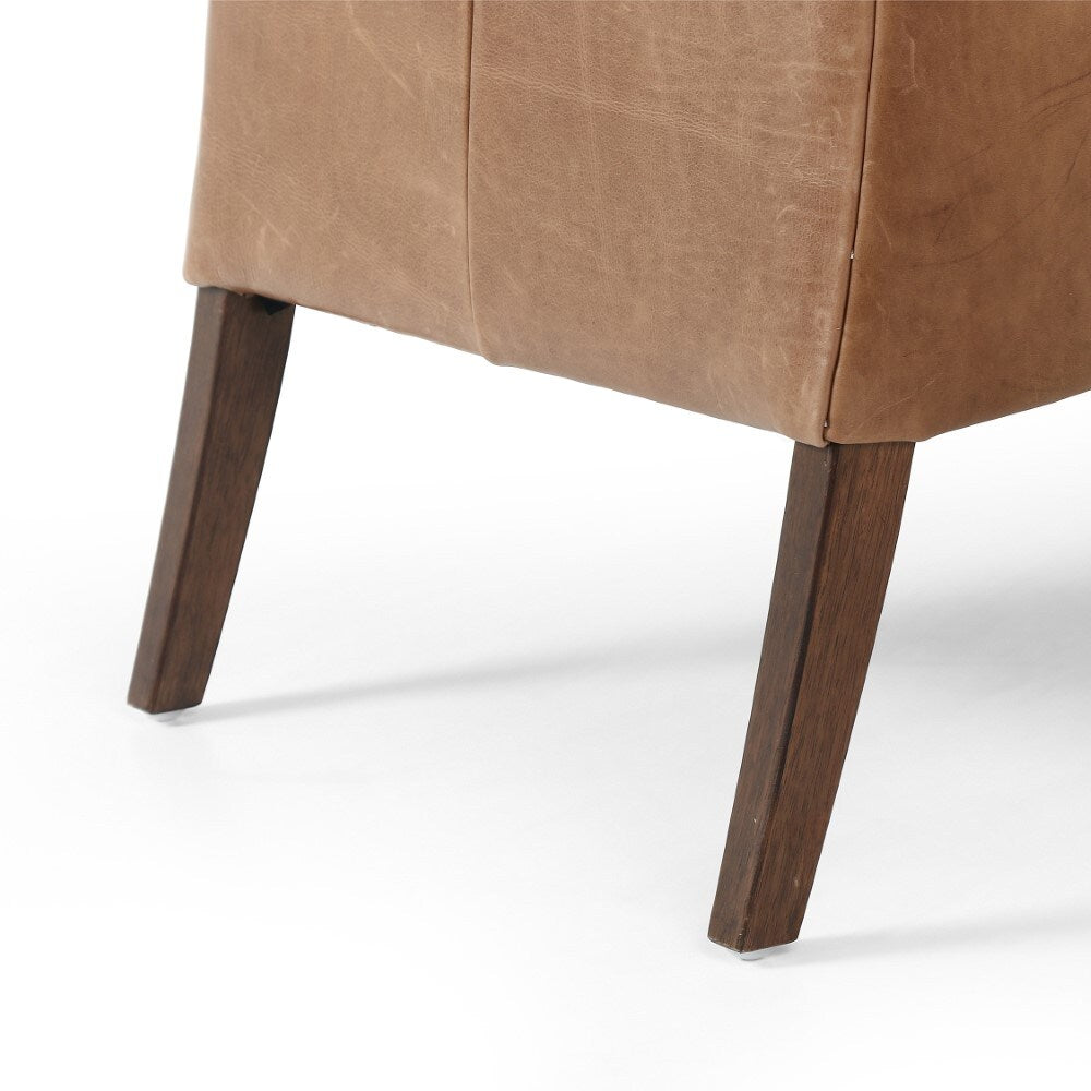 Four Hands - Bauer Leather Chair - Warm Taupe Dakota - 105572-007 veiw 6