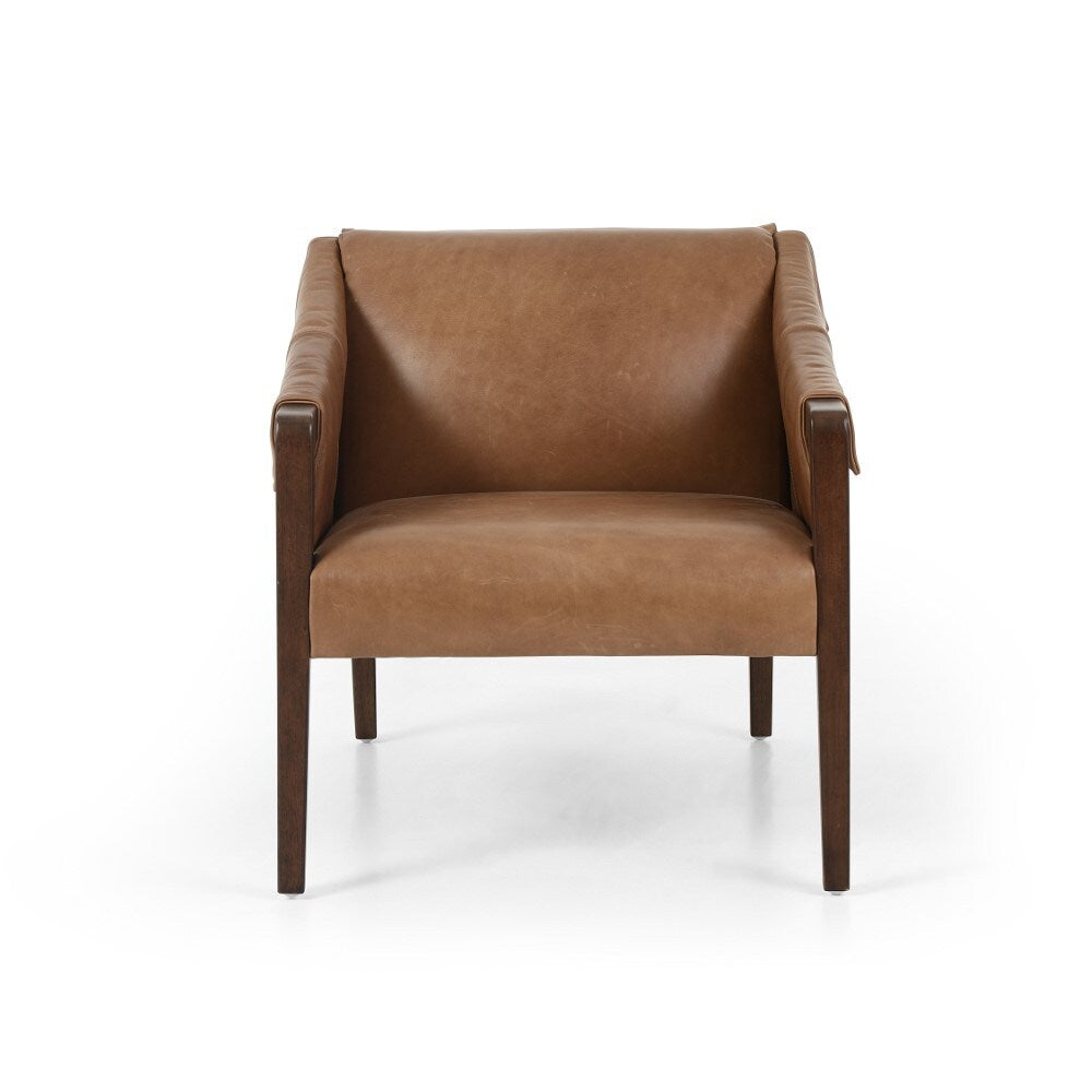 Four Hands - Bauer Leather Chair - Warm Taupe Dakota - 105572-007 veiw 7