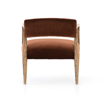 Four Hands - Tyler Arm Chair - Burnt Auburn Velvet - CABT-42A-358 veiw 7