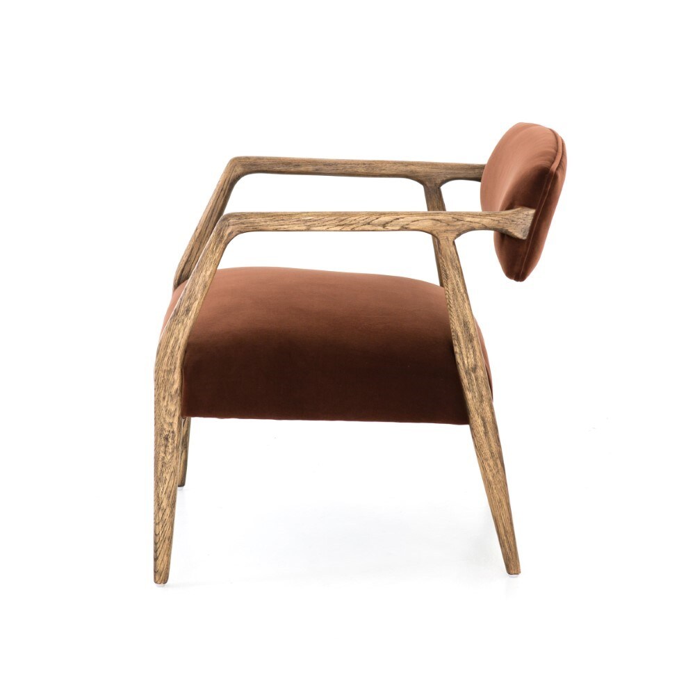 Four Hands - Tyler Arm Chair - Burnt Auburn Velvet - CABT-42A-358 veiw 8