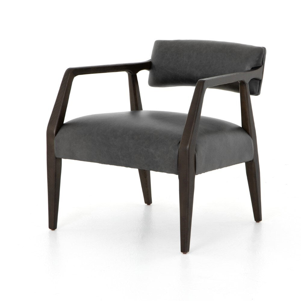 Four Hands - Tyler Arm Chair - Chaps Ebony - CABT-42 veiw 1