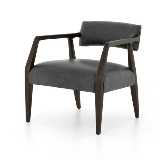 Four Hands - Tyler Arm Chair - Chaps Ebony - CABT-42 veiw 1