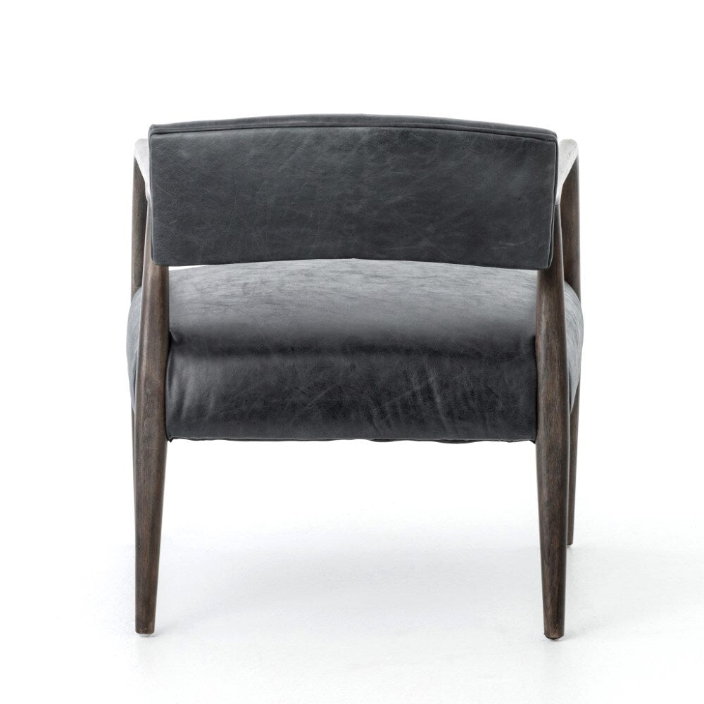 Four Hands - Tyler Arm Chair - Chaps Ebony - CABT-42 veiw 3