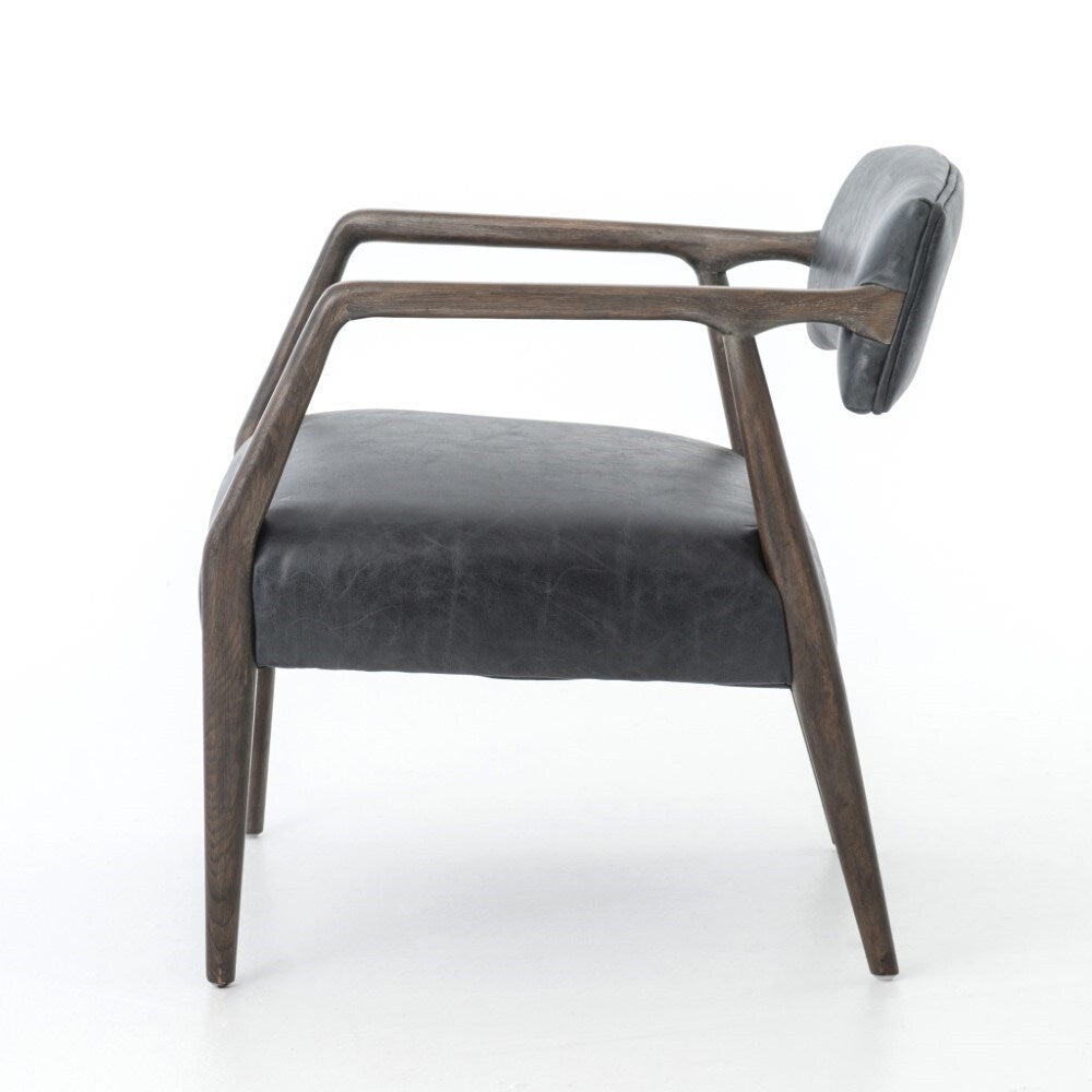 Four Hands - Tyler Arm Chair - Chaps Ebony - CABT-42 veiw 4