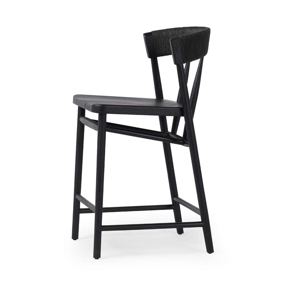Four Hands - Allston - Buxton Stool-Black Oak-Counter - 232982-010 veiw 2