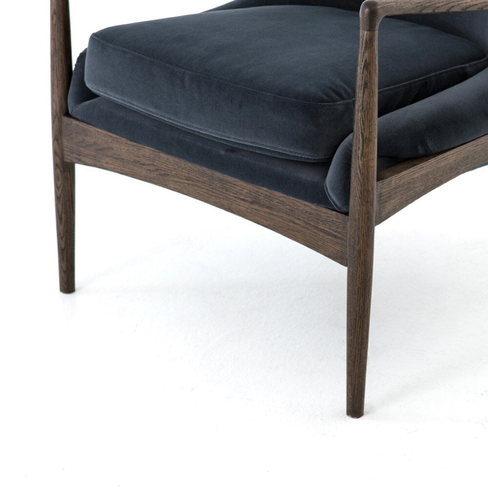 Four Hands - Braden Chair - Modern Velvet Shadow - 105660-023 veiw 3