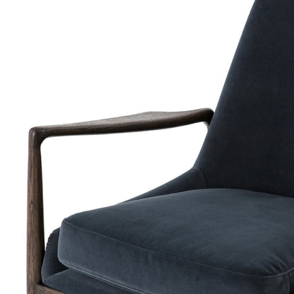 Four Hands - Braden Chair - Modern Velvet Shadow - 105660-023 veiw 4
