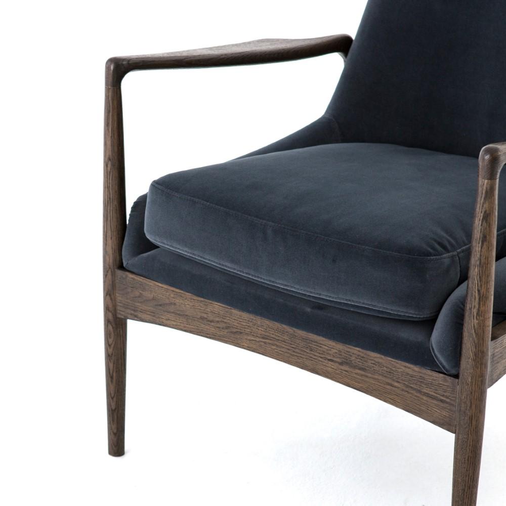 Four Hands - Braden Chair - Modern Velvet Shadow - 105660-023 veiw 5