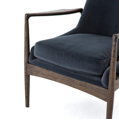 Four Hands - Braden Chair - Modern Velvet Shadow - 105660-023 veiw 5