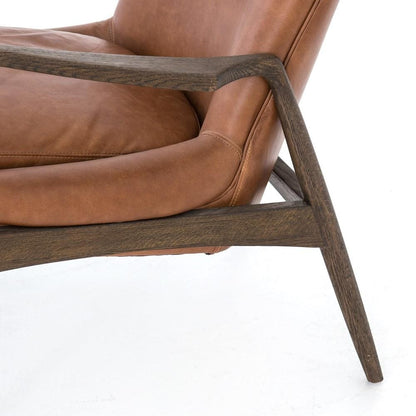 Four Hands - Braden Leather Chair - Brandy - 105660-019 veiw 4