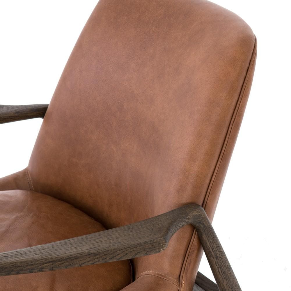 Four Hands - Braden Leather Chair - Brandy - 105660-019 veiw 5