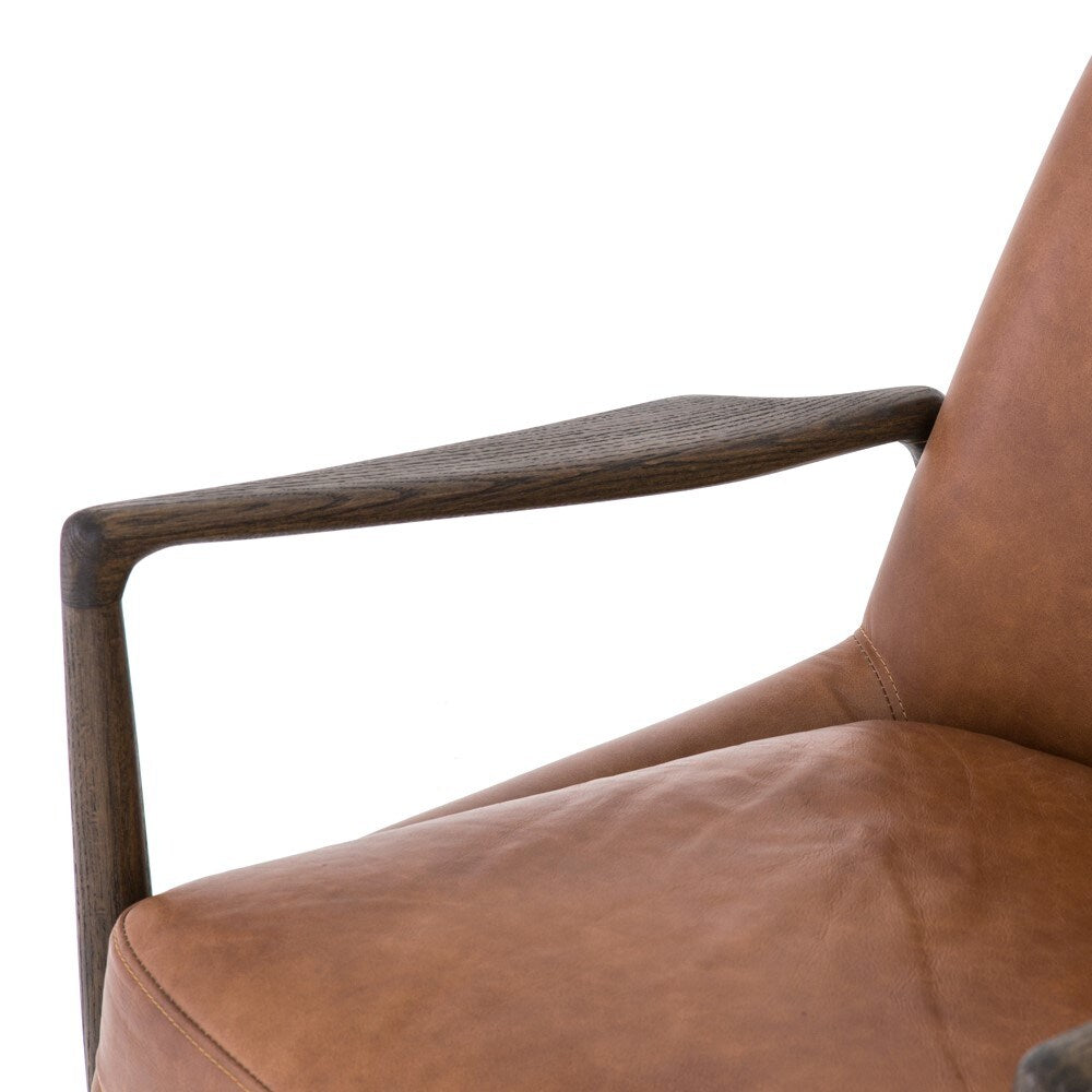 Four Hands - Braden Leather Chair - Brandy - 105660-019 veiw 6