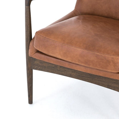 Four Hands - Braden Leather Chair - Brandy - 105660-019 veiw 7