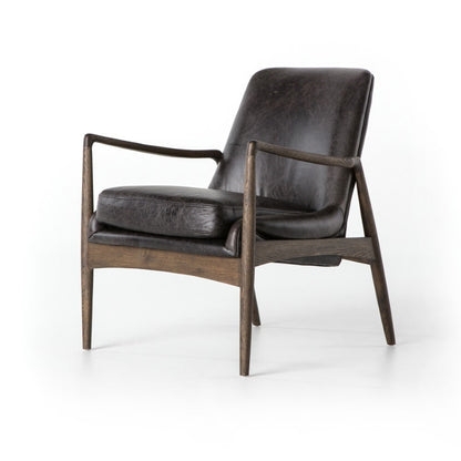 Four Hands - Braden Leather Chair - Durango Smoke - 105660-024 veiw 1