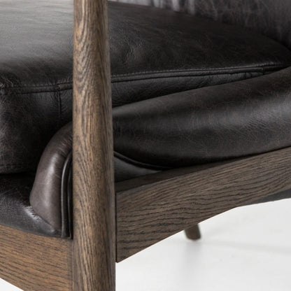 Four Hands - Braden Leather Chair - Durango Smoke - 105660-024 veiw 2
