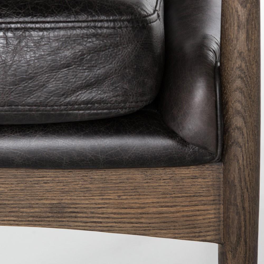 Four Hands - Braden Leather Chair - Durango Smoke - 105660-024 veiw 3