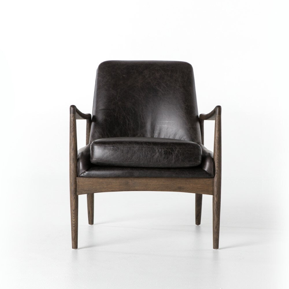 Four Hands - Braden Leather Chair - Durango Smoke - 105660-024 veiw 6