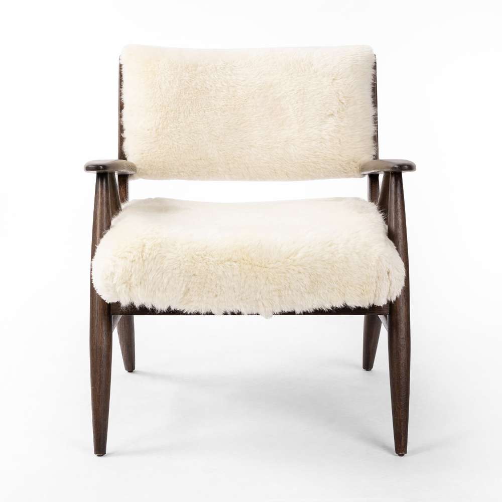 Four Hands - Ashford - Papile Chair-Cream Shearling - 235211-002 veiw 3