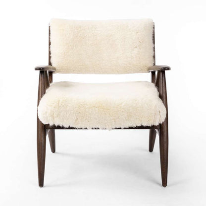 Four Hands - Ashford - Papile Chair-Cream Shearling - 235211-002 veiw 3