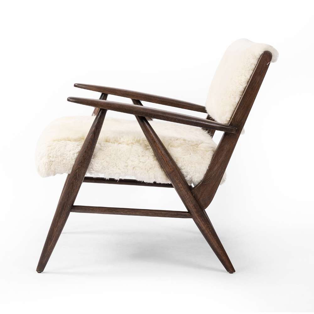Four Hands - Ashford - Papile Chair-Cream Shearling - 235211-002 veiw 4