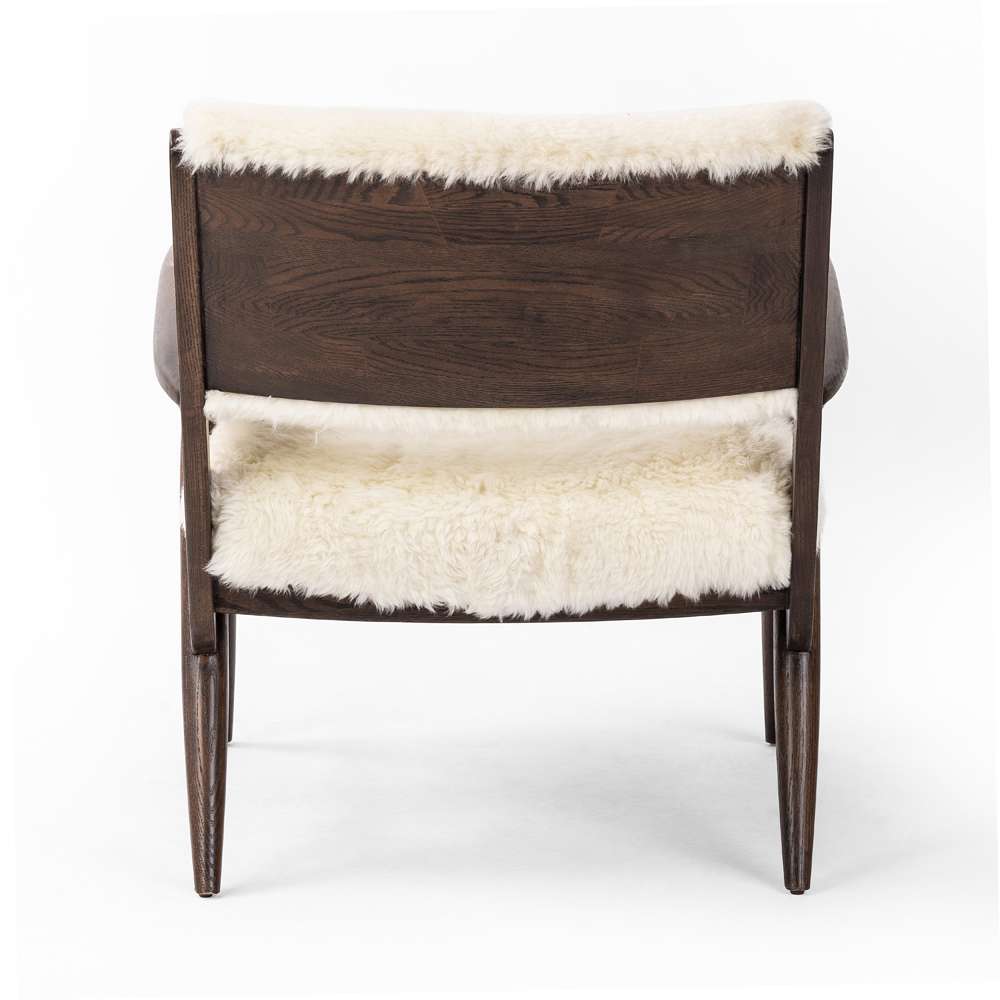 Four Hands - Ashford - Papile Chair-Cream Shearling - 235211-002 veiw 5